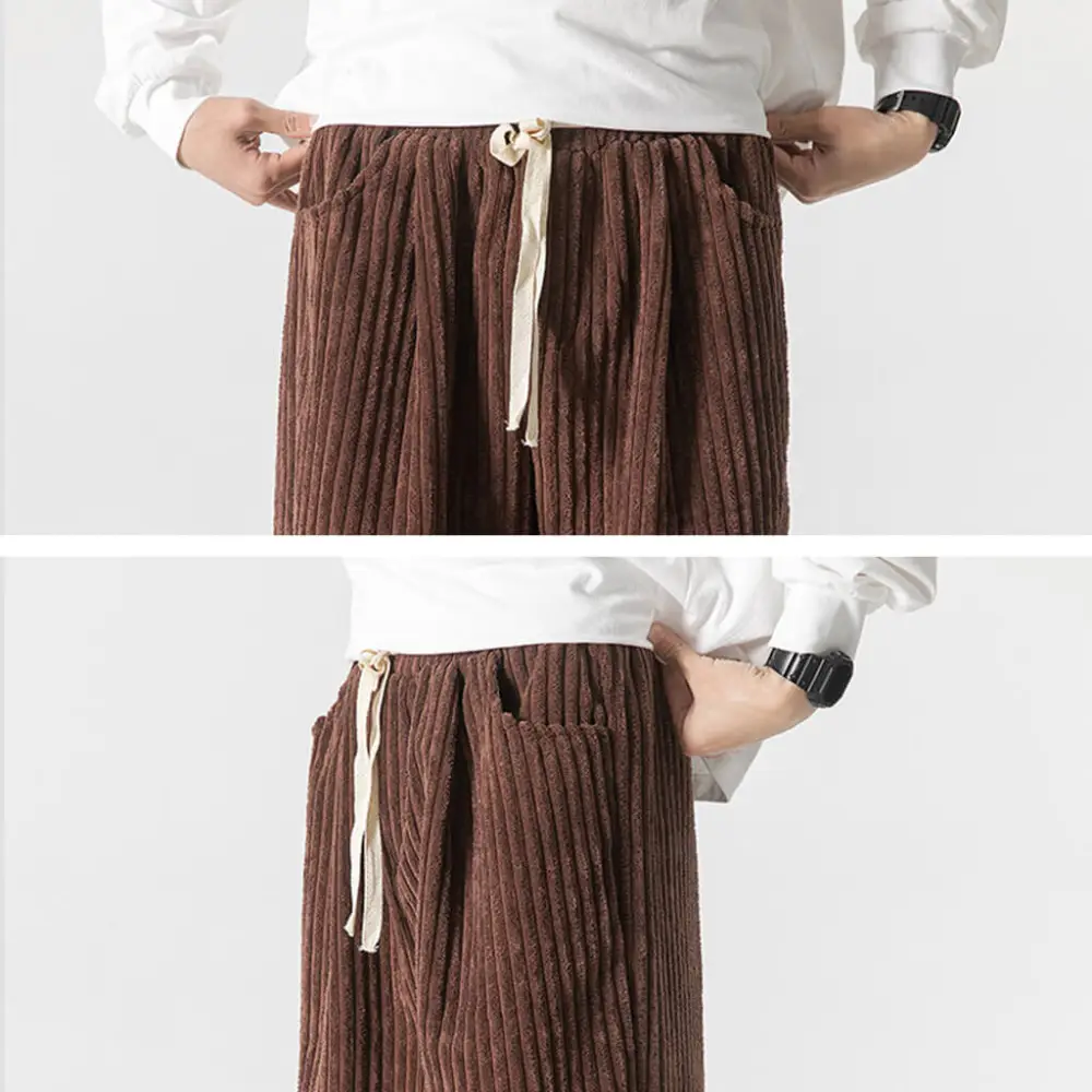 Textured Corduroy Wide Pants