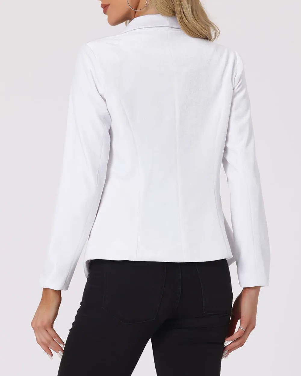 Shawl Collar One Button Velvet Blazer