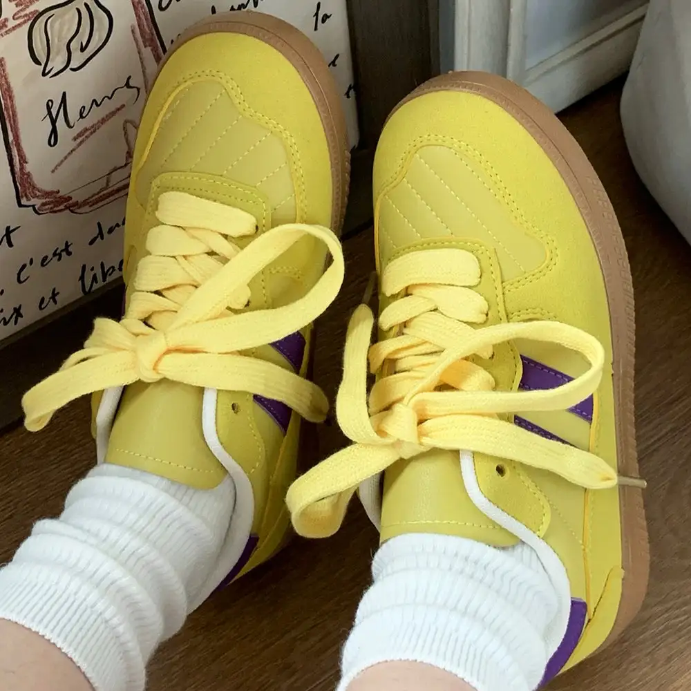 Saturday School Sneakers In Yellow