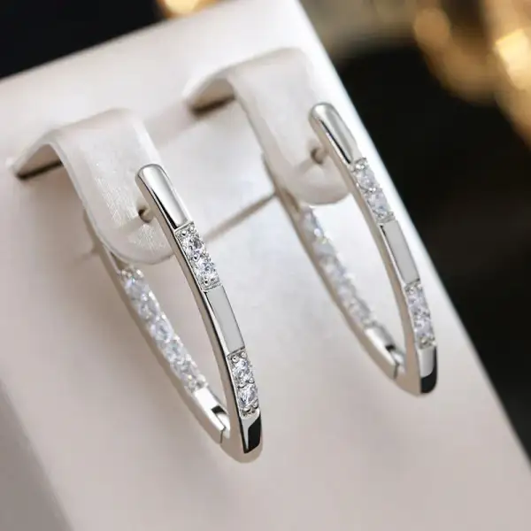 Etched Crystal Earrings