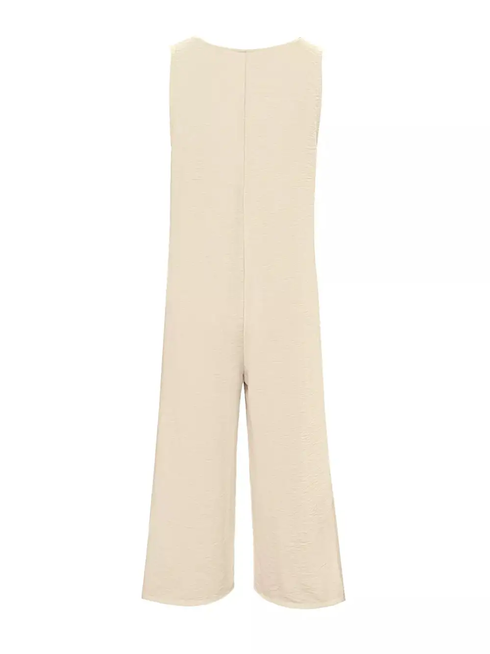 Modern Button Front Wide Leg Jumpsuit