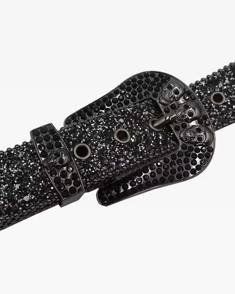 Minimal Rhinestone Accent Women's Belt