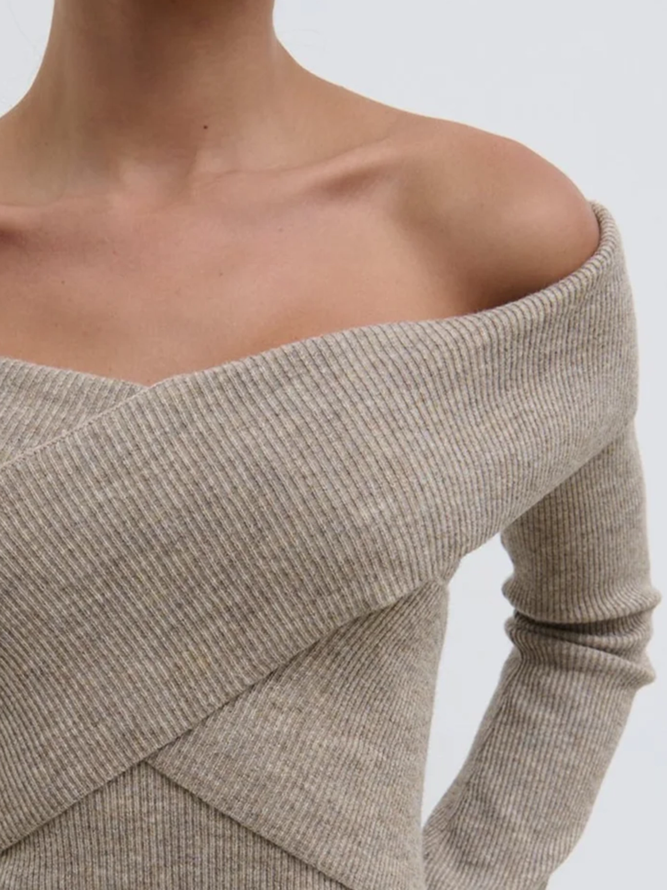 Cross Over Knit Top