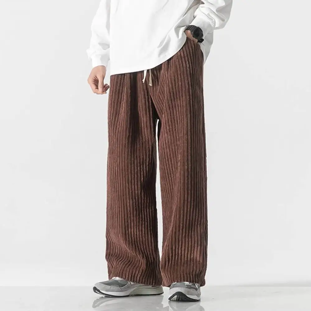 Textured Corduroy Wide Pants