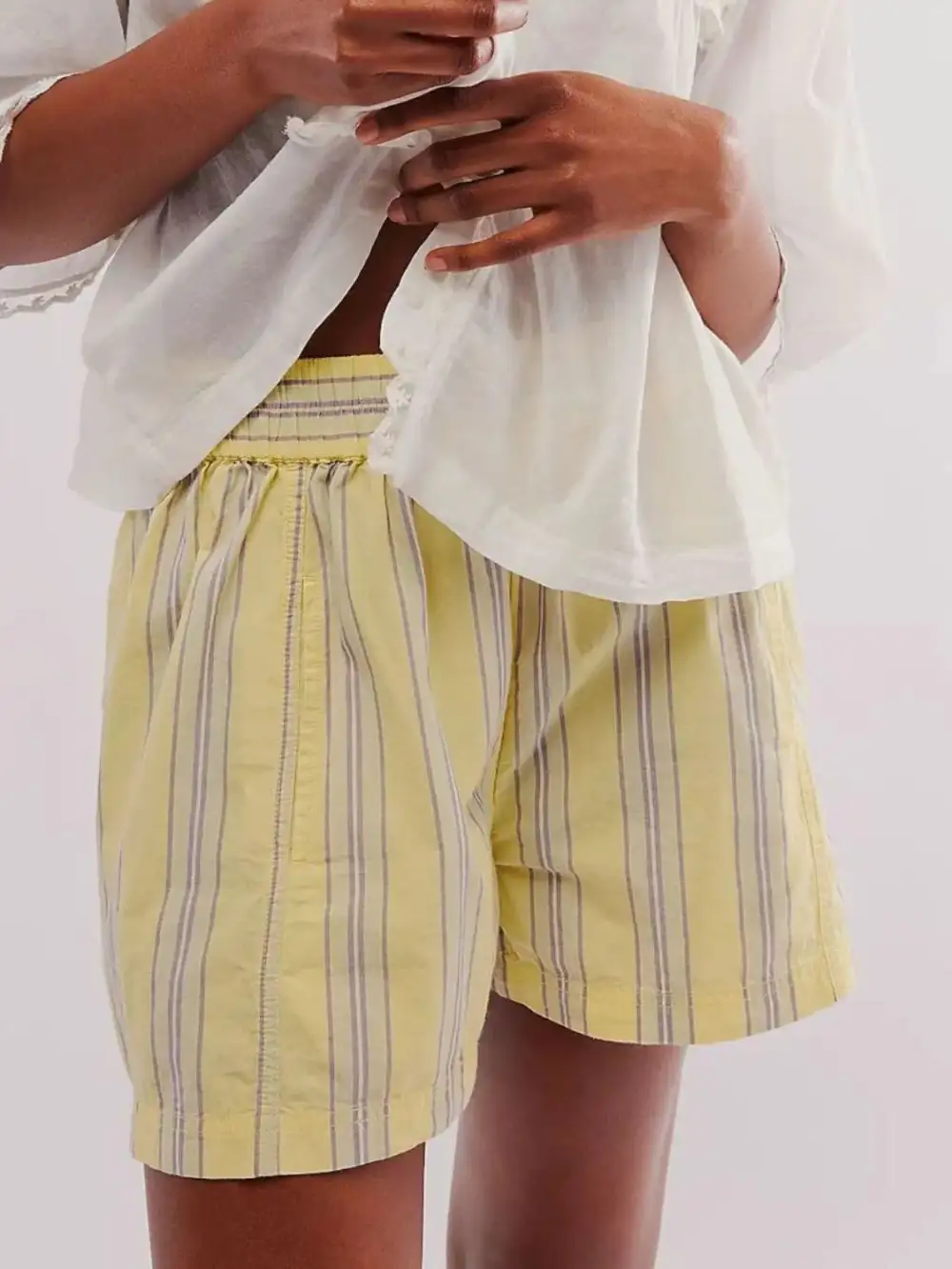 Easygoing Elastic Waist Shorts