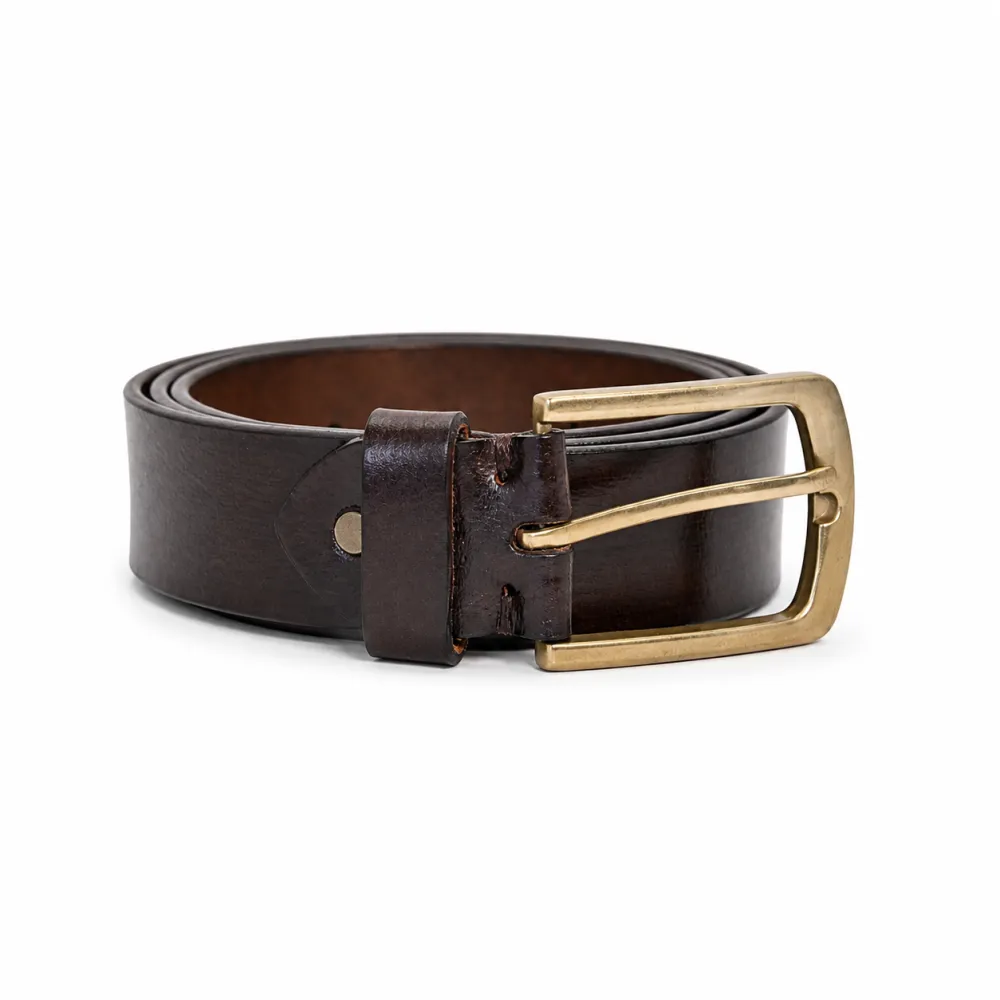 Full Grain Pin Buckle Leather Belt