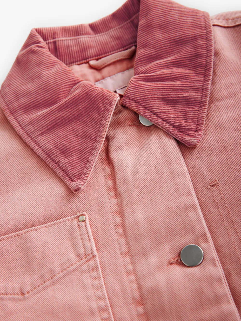 Fashionable Warm Outing Jacket With Corduroy Collar