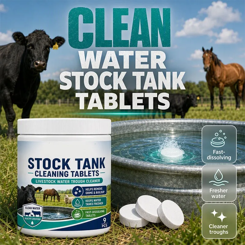 Livestock drinking water storage tank cleaning sheet