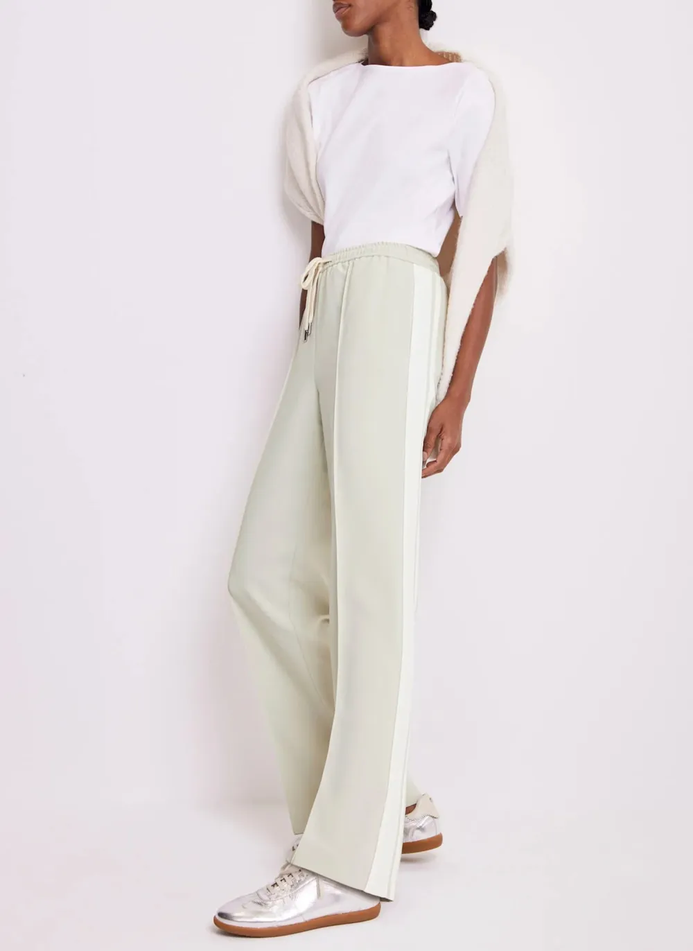 Casual Style Stripe Trousers