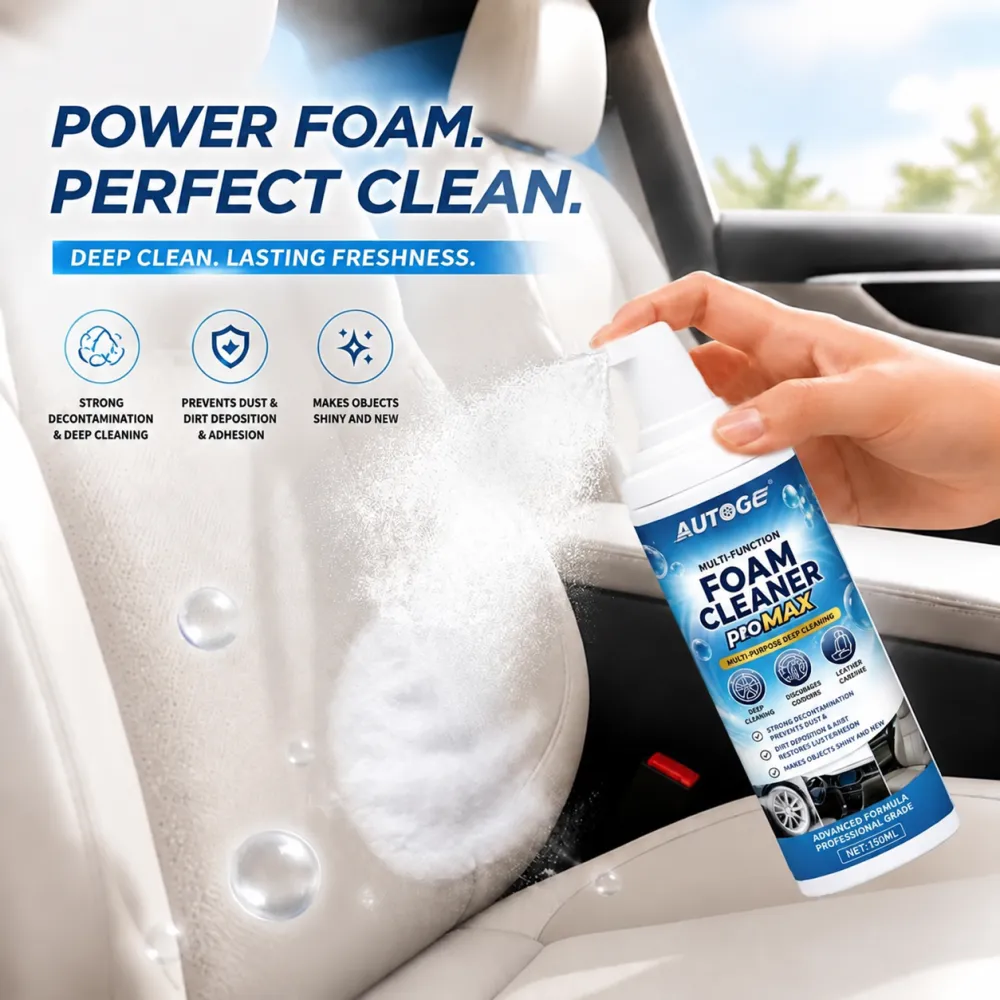Multi-Purpose Foam Cleaner | Car Interior Leather Cleaning Stain Removal Restoration Daily Maintenance Shine