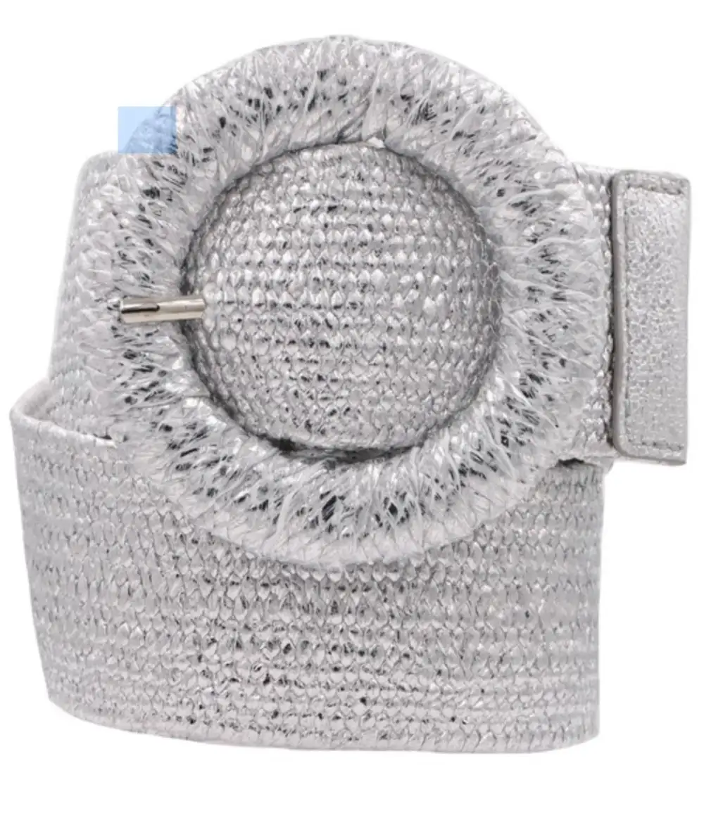 Metallic Wrapped Circle Belt