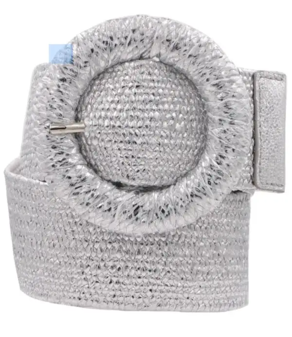 Metallic Wrapped Circle Belt