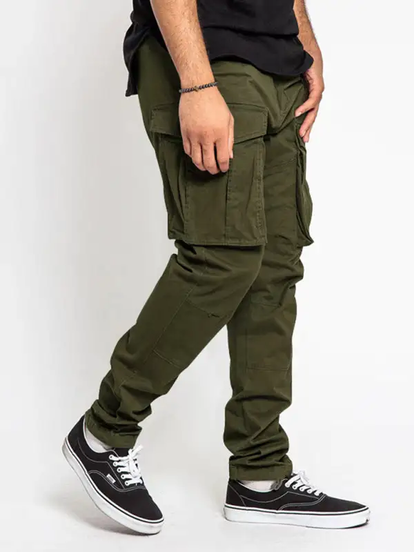 Utility Pocket Detail Everyday Pants
