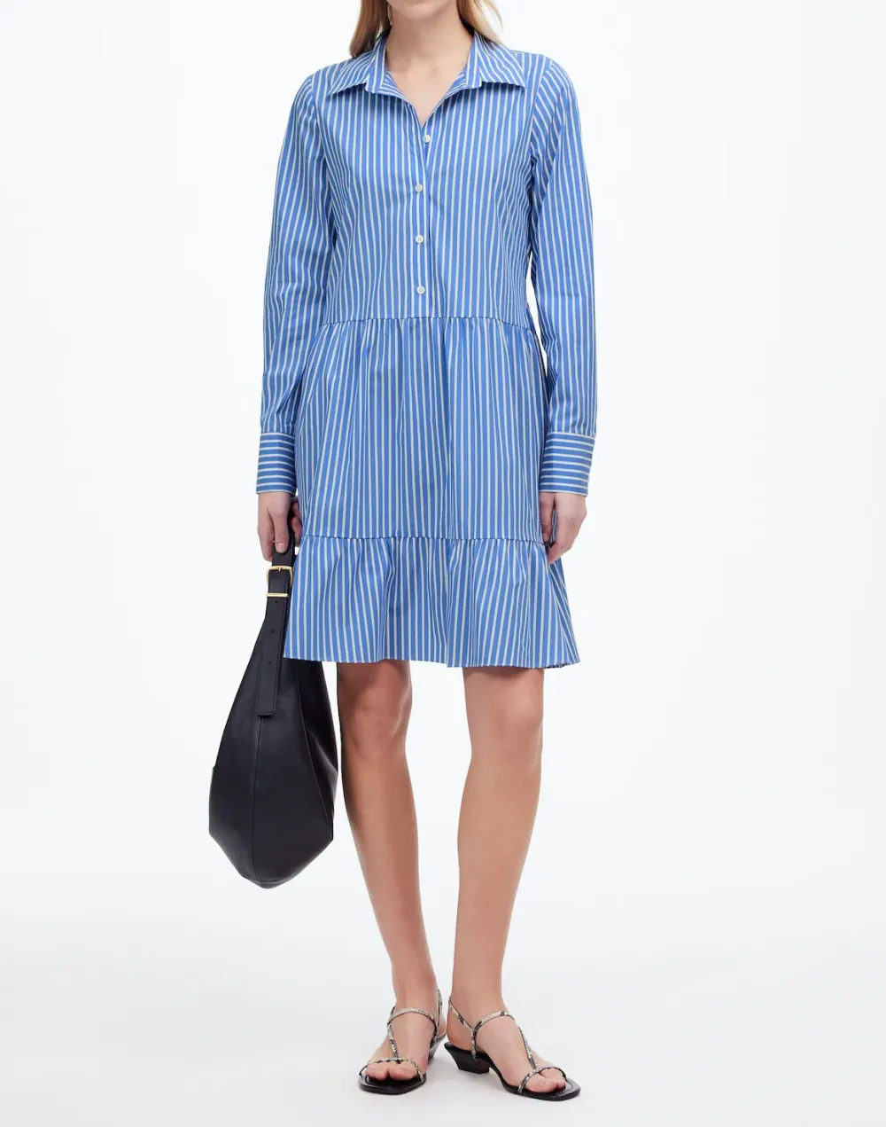 Tie-Waist Tiered Mini Dress