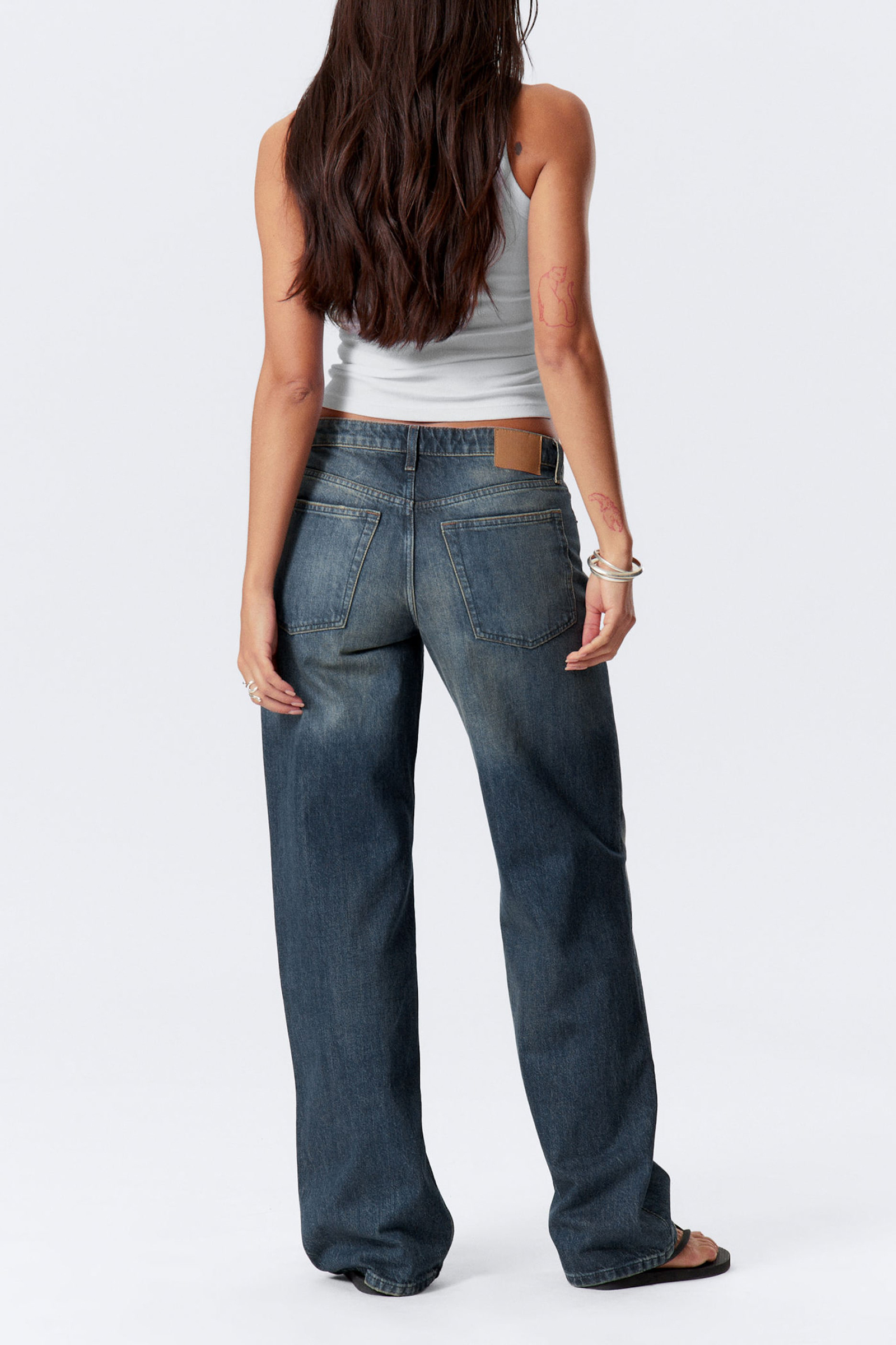 Button Up Wide Leg Jeans