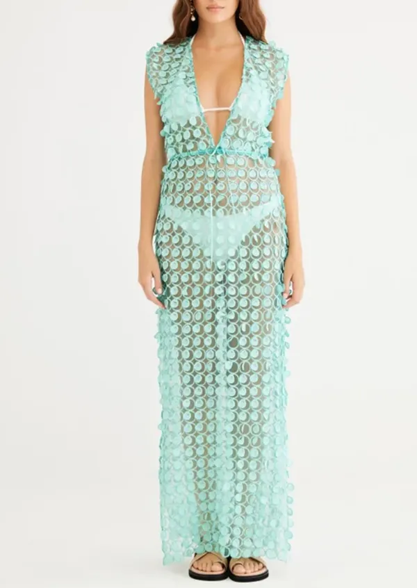 DEEP V-NECK KAFTAN