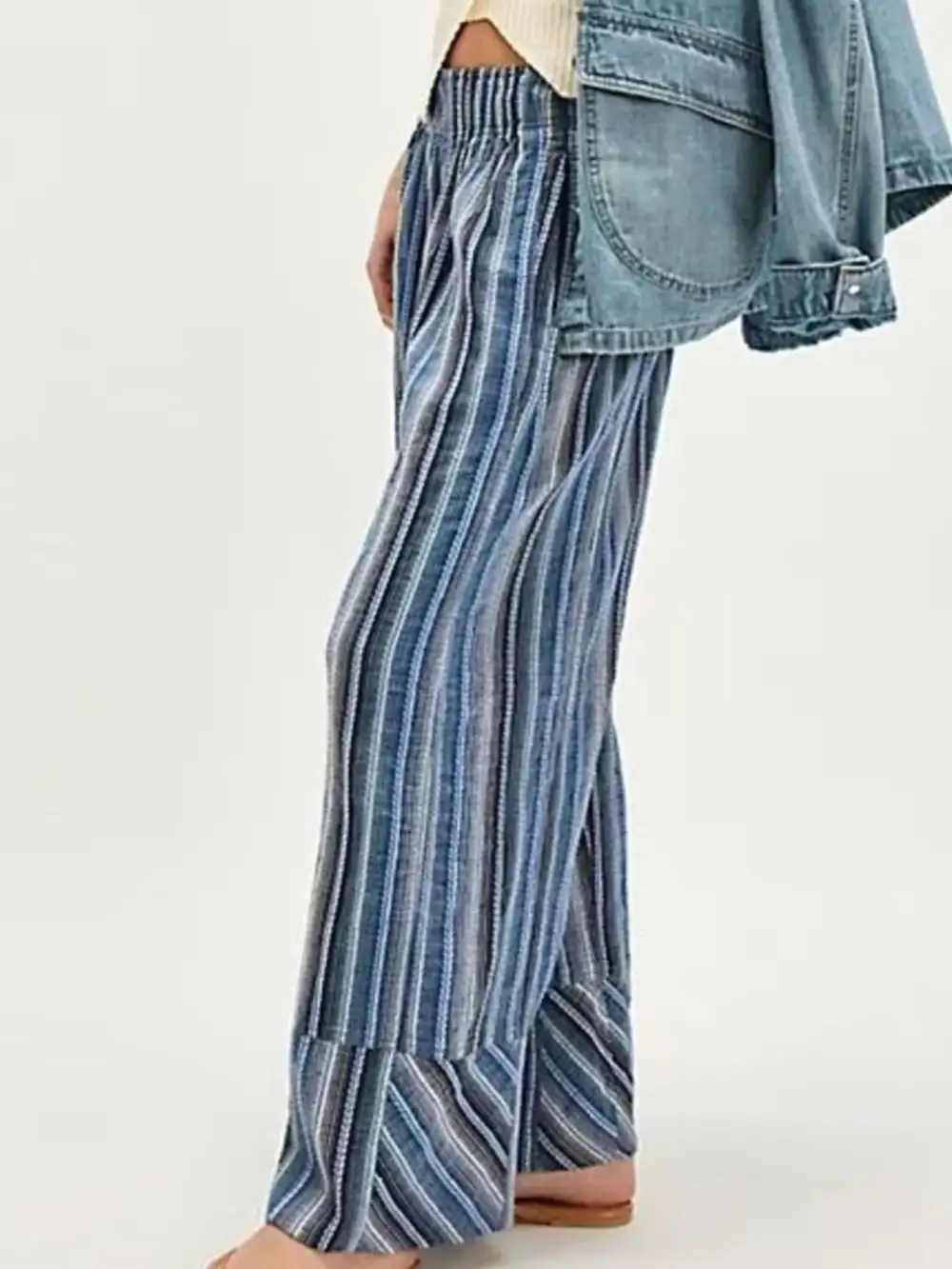 Everyday Striped Wide Leg Pants
