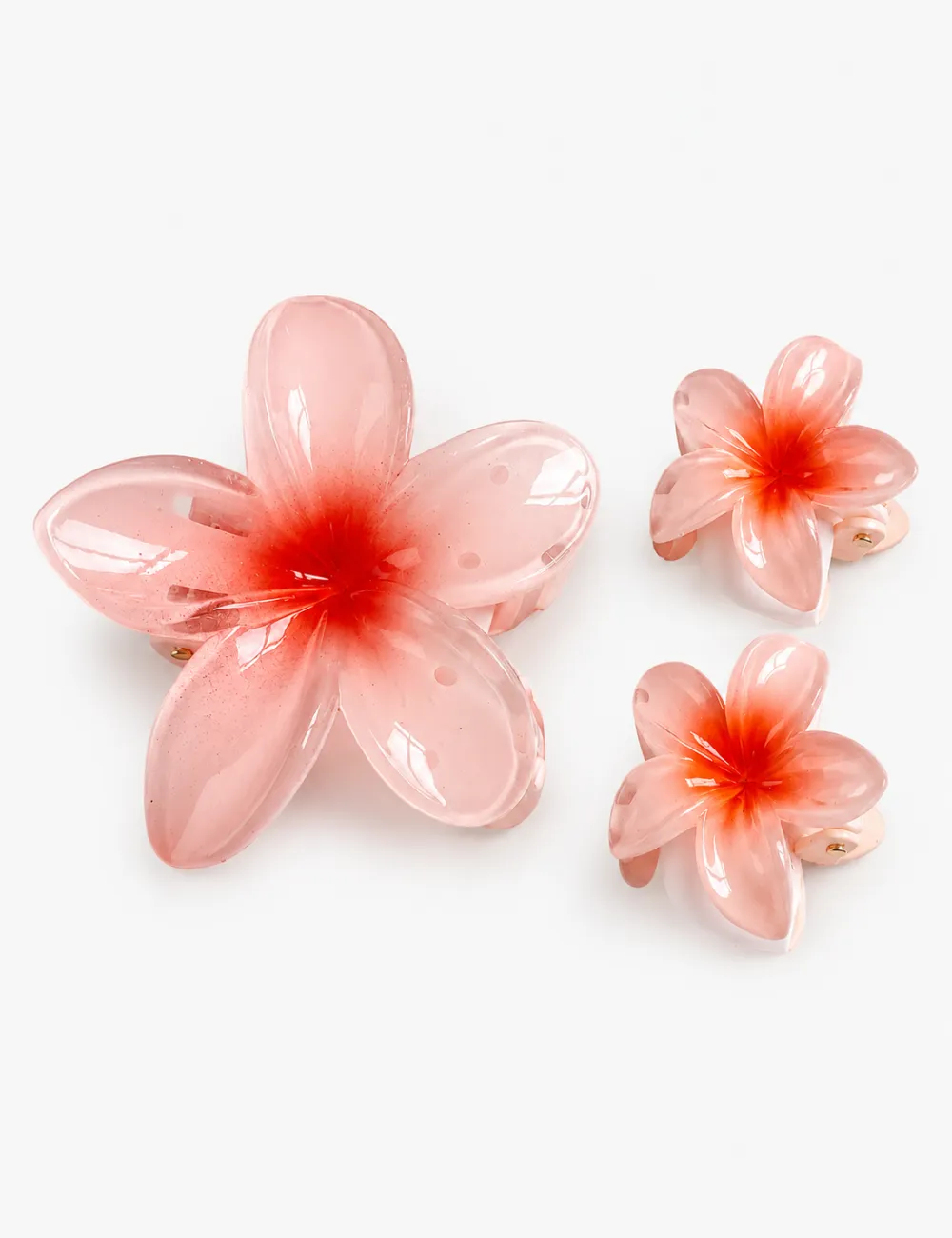 Glossy Flower Hair Clip