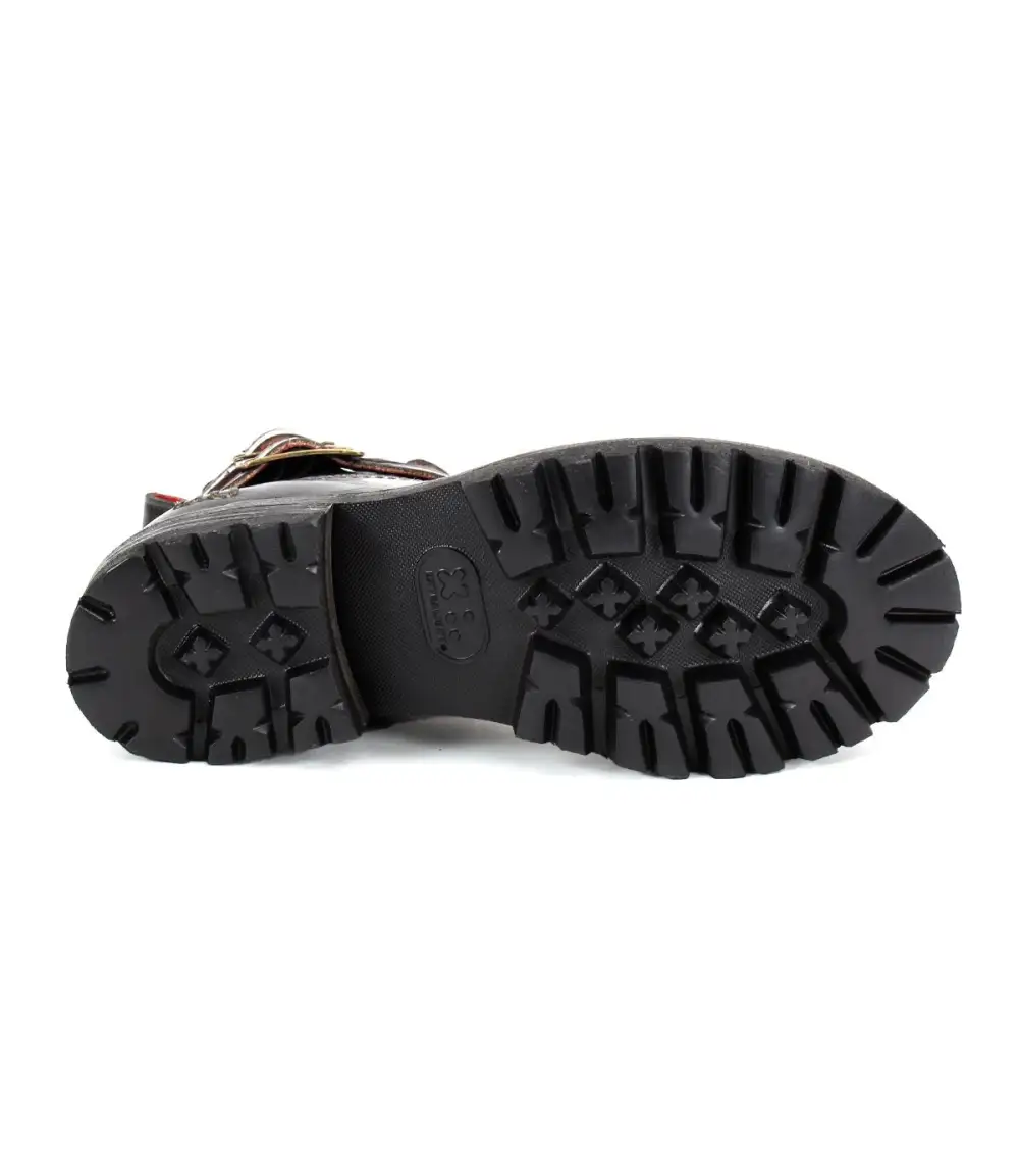 Side-Zip Buckled Rugged Everyday Boots