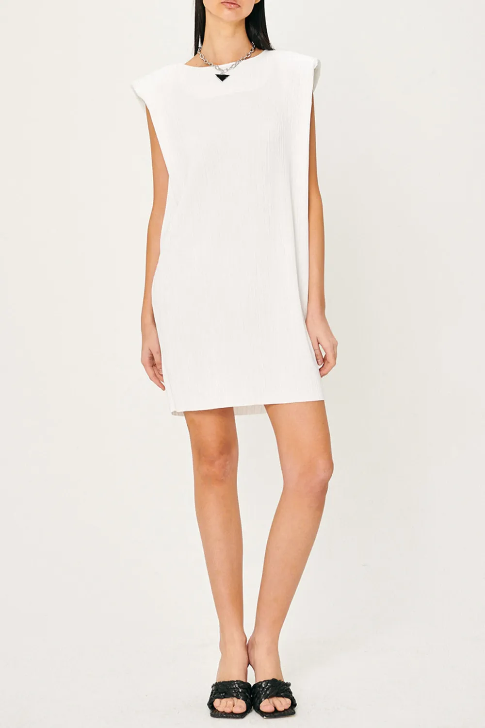 Sahara Sleeveless Plisse Dress