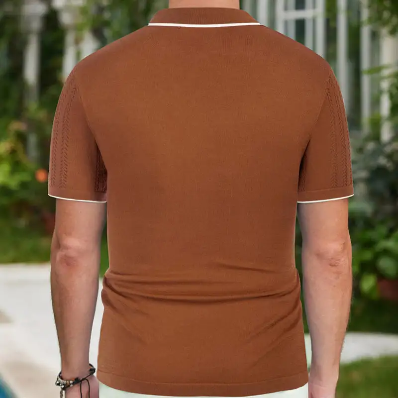 Downtown Short Sleeve Collared Knit Shirt