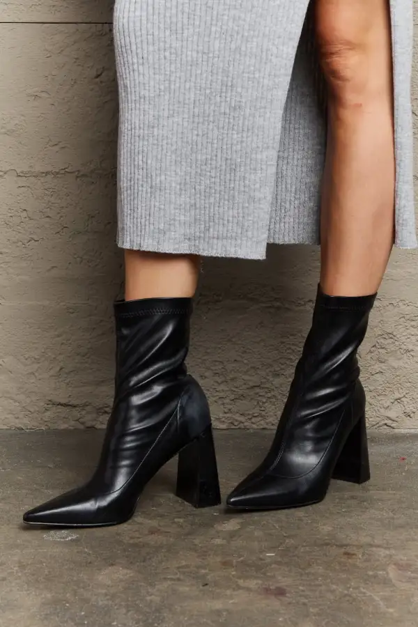 Modern Heels Block Heel Boots Edit
