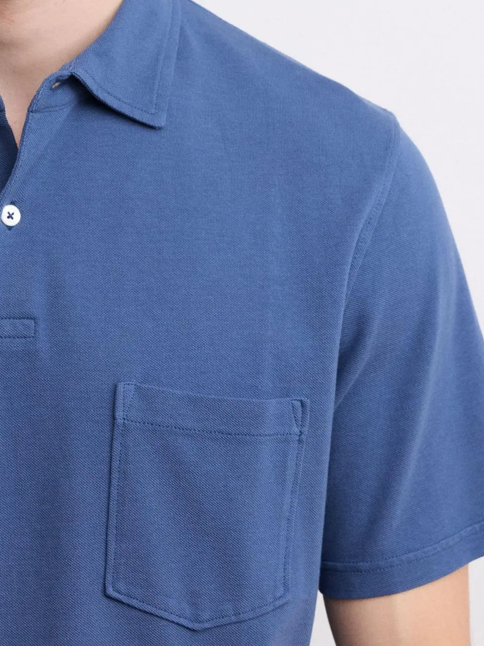 Comfortable Casual Breathable Soft Cobalt Blue Polo Shirt