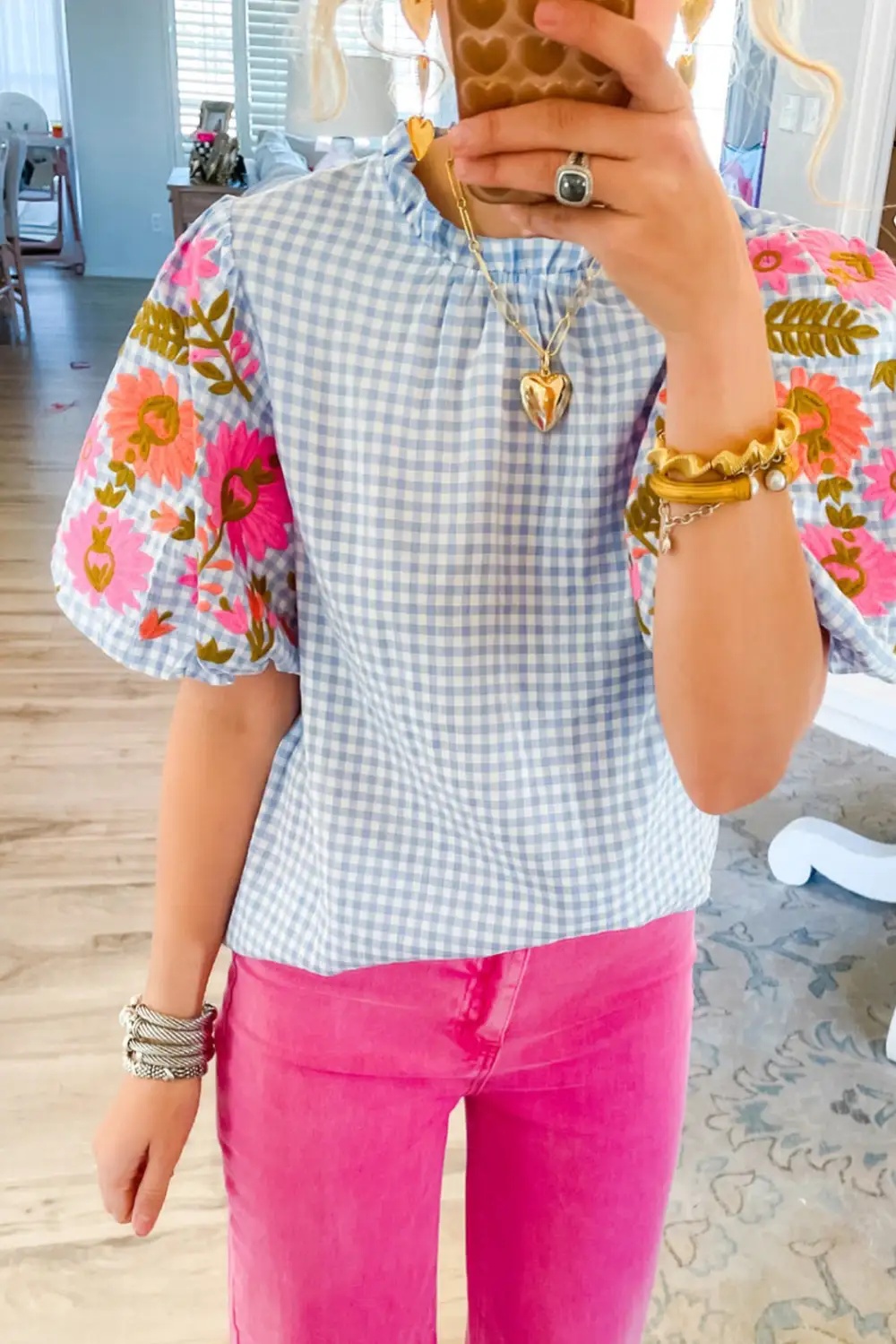 Embroidered Floral Blouse
