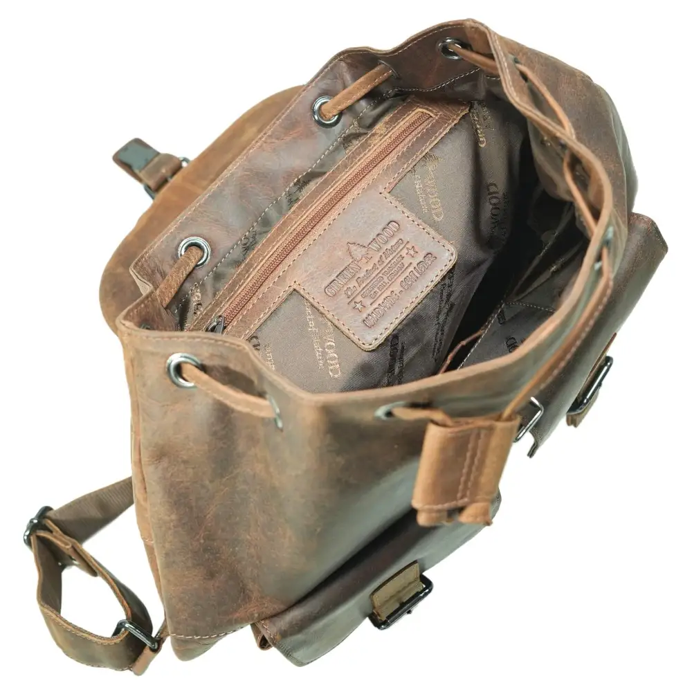 Vintage Leather Travel Backpack