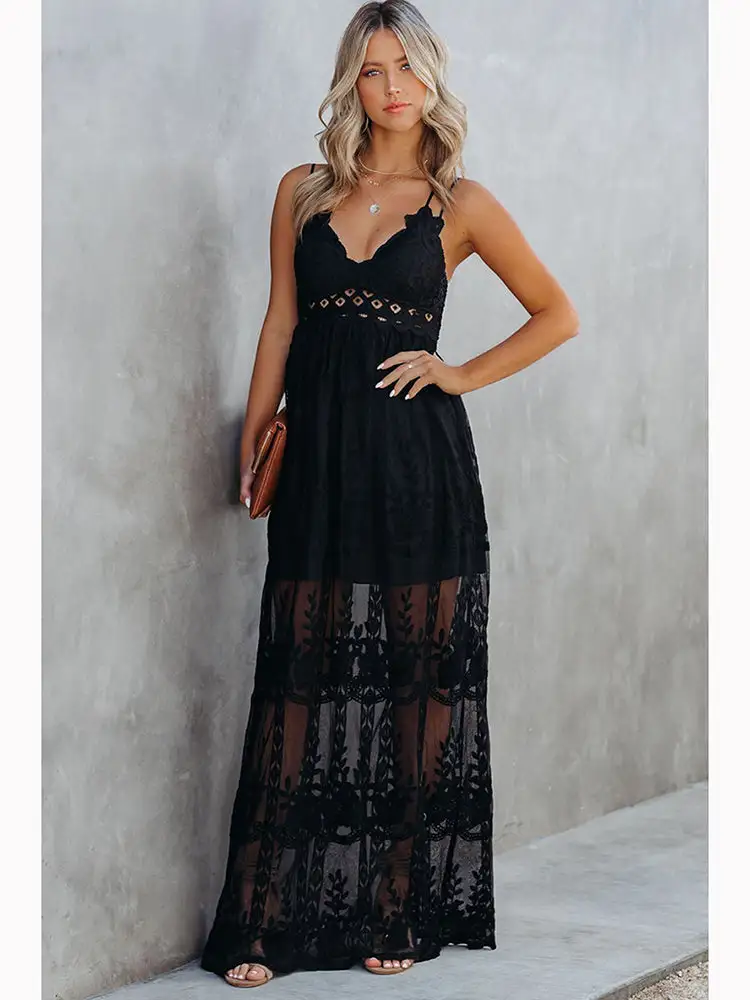 Allure Bohemian Lace Maxi Dress