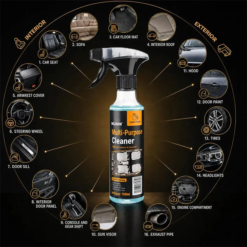 Multi-Purpose Cleaning Spray, Heavy Duty Dual-Action Degreaser & Stain Remover🧽