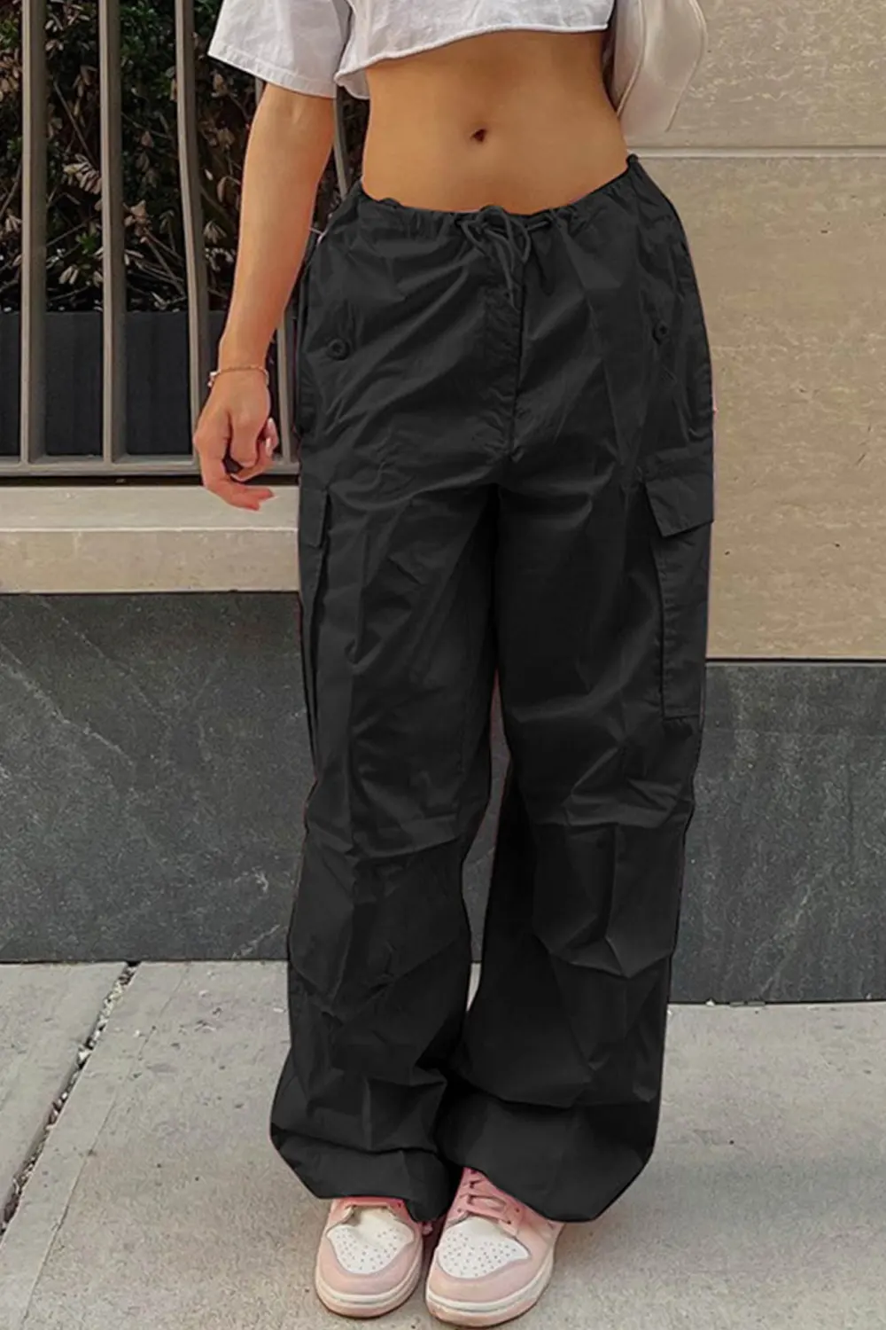 High Waist Utility Cargo Pants