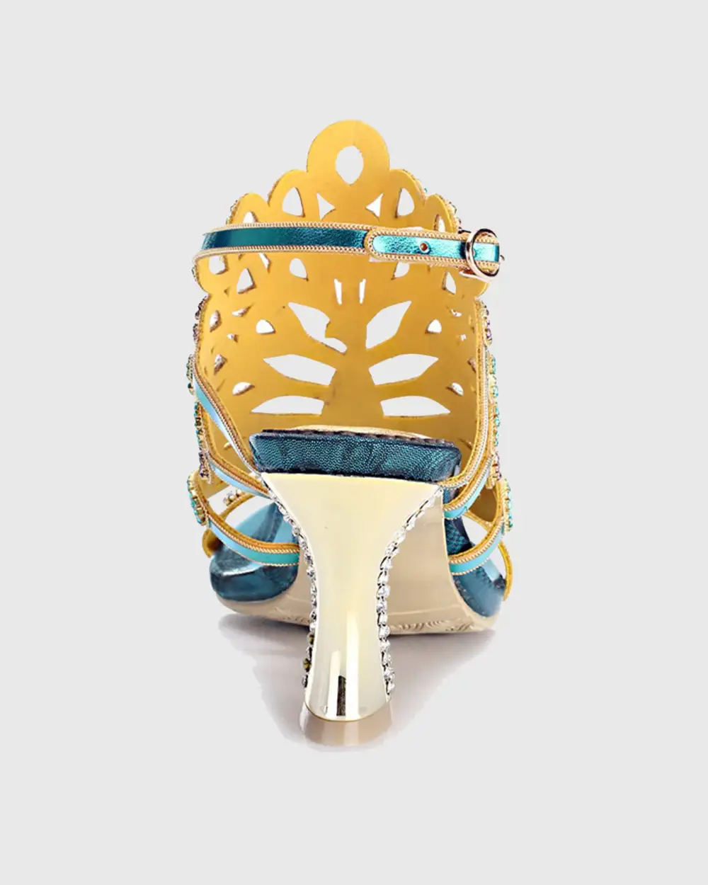 Peacock Wing Strap Sandals