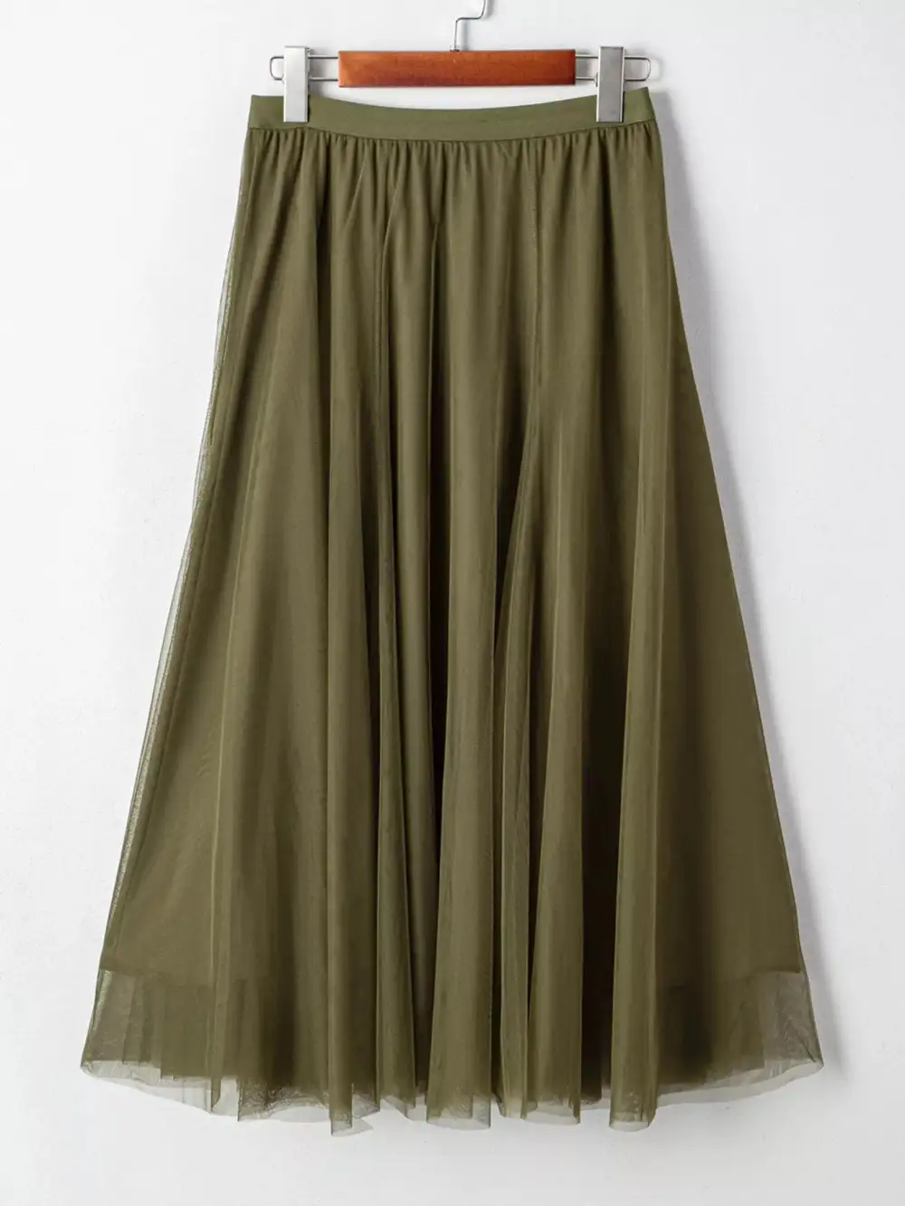 Tulle Line Midi Skirt