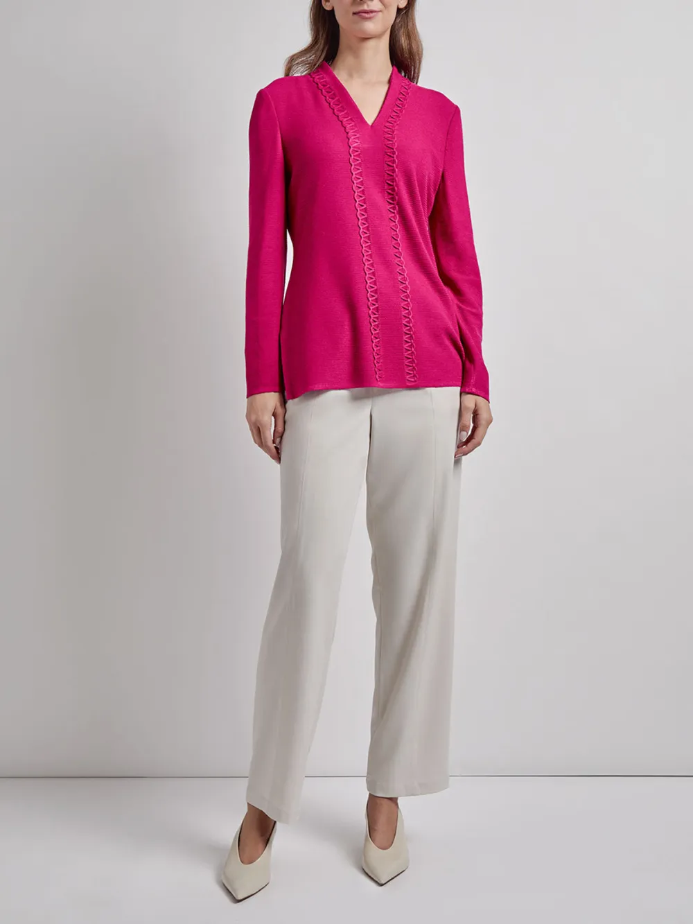 V-Neck Knitted Tunic