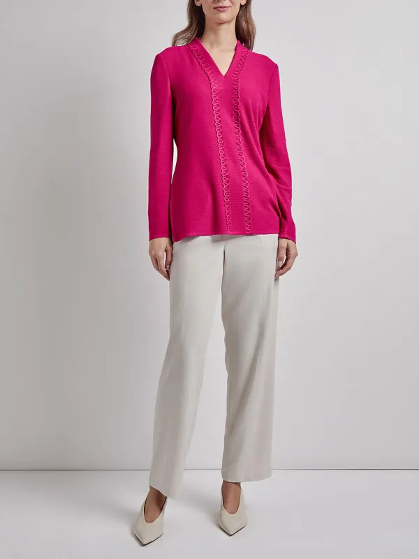 V-Neck Knitted Tunic
