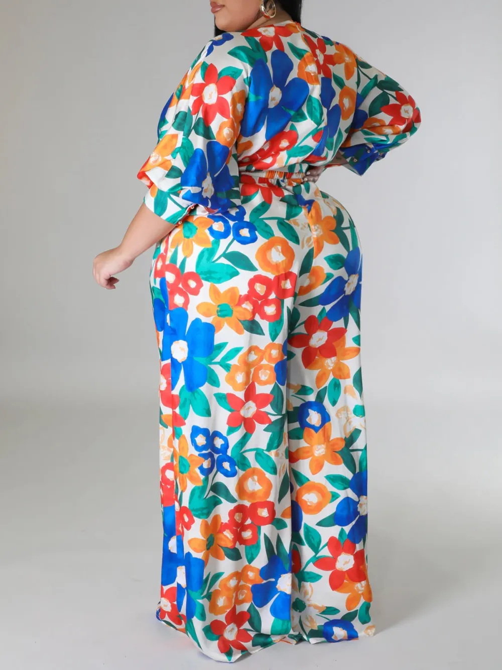 Plus-Size Fashion Printed Jumpsuit For Women