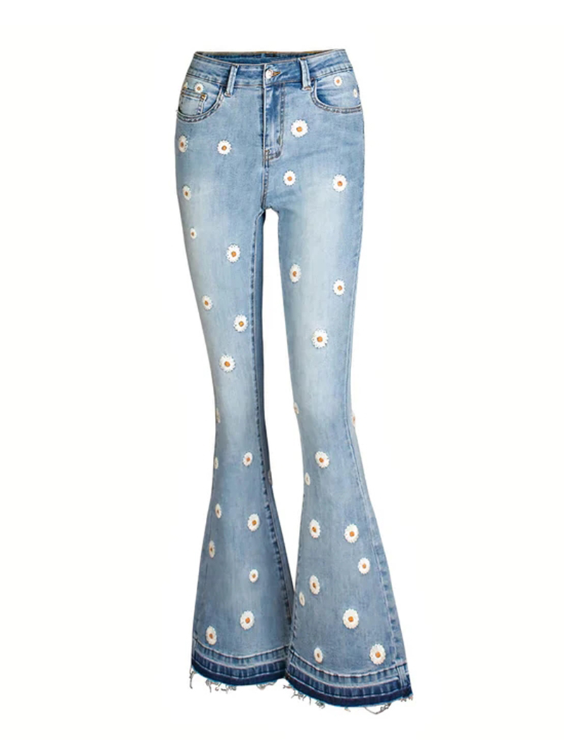 Fashion slim fitting denim pants