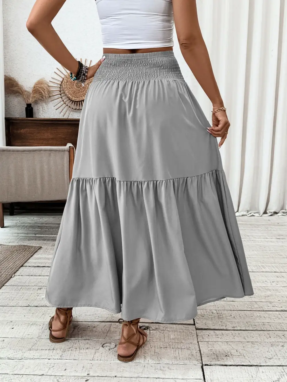 Tiered Smocked Skirt