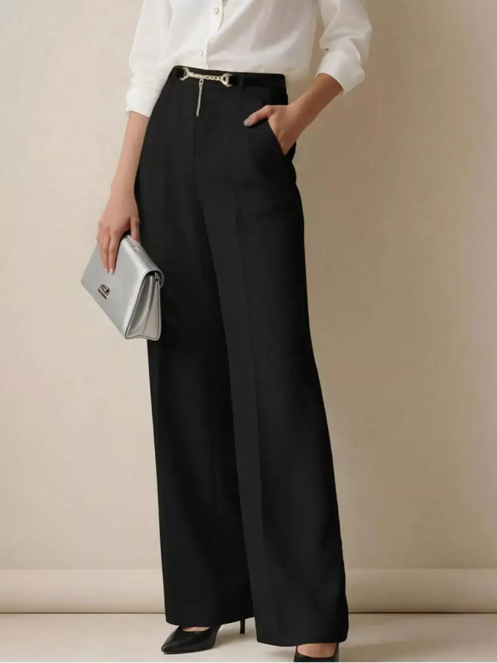 Wide Leg High Waist Pants