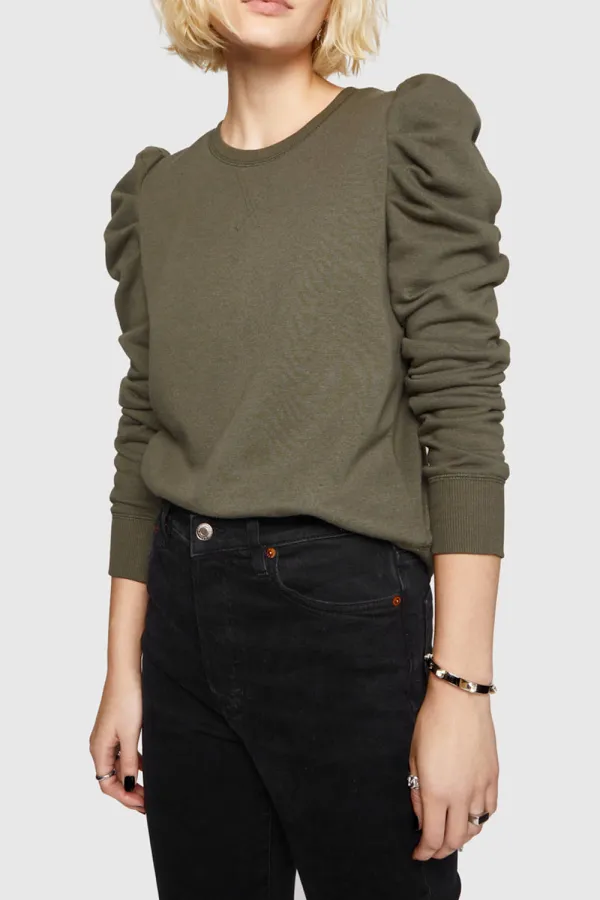 Casual Olive Green Hoodie