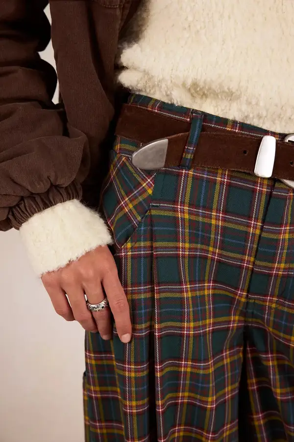 About It Baggy Wide-Leg Trousers Combo