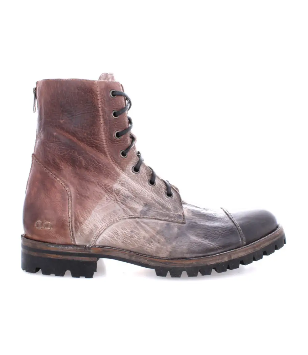 Lug Sole Back Zip Welted Rugged Ankle Boots