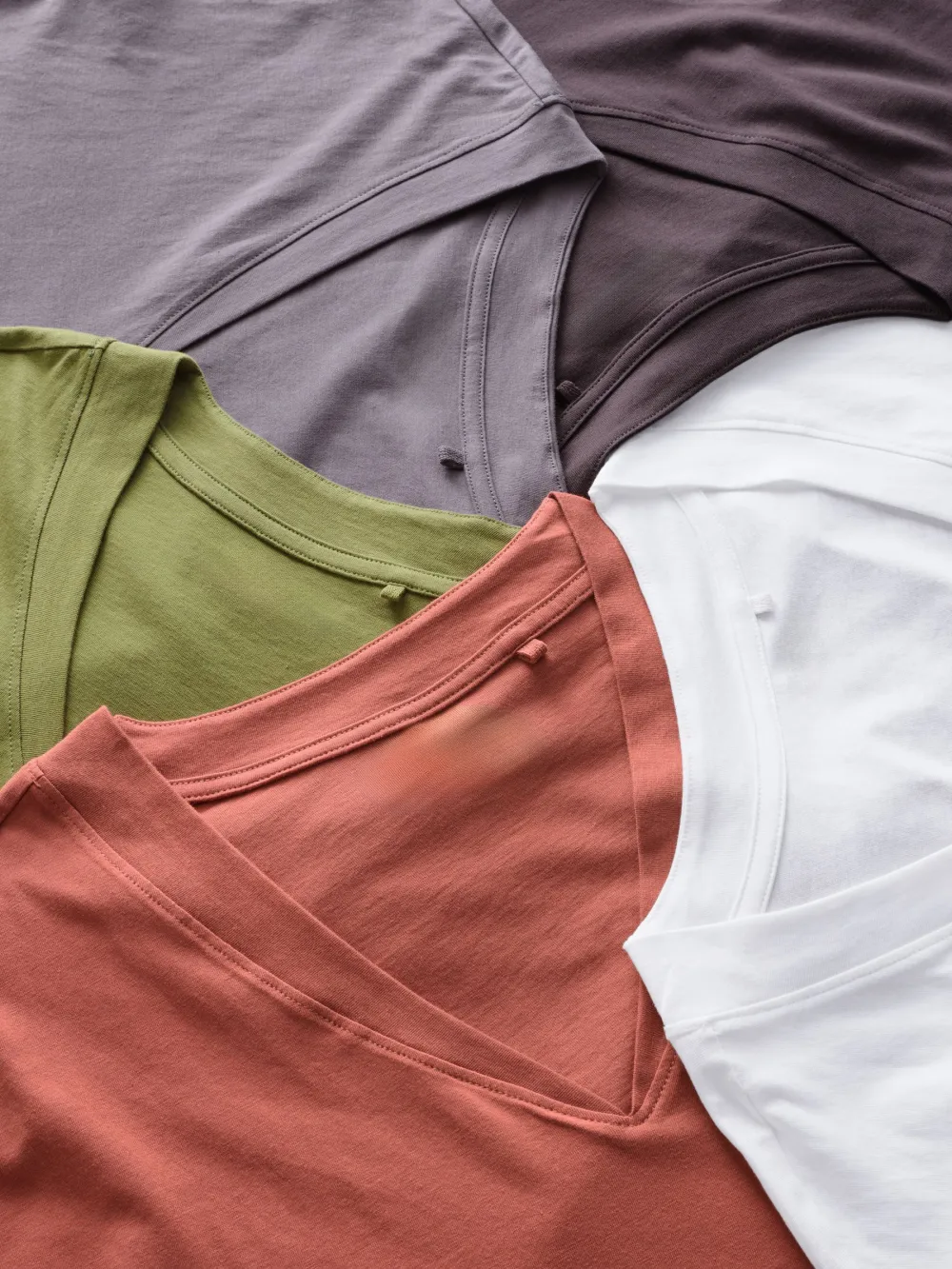 V-Neck Tops Pack Of 5 Cotton T-Shirts