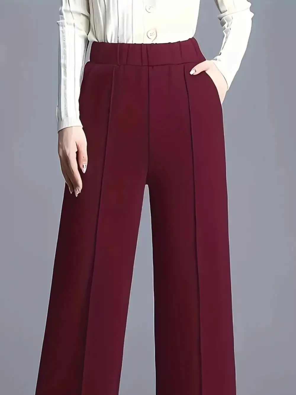 Easygoing Wide Leg High Waist Pants