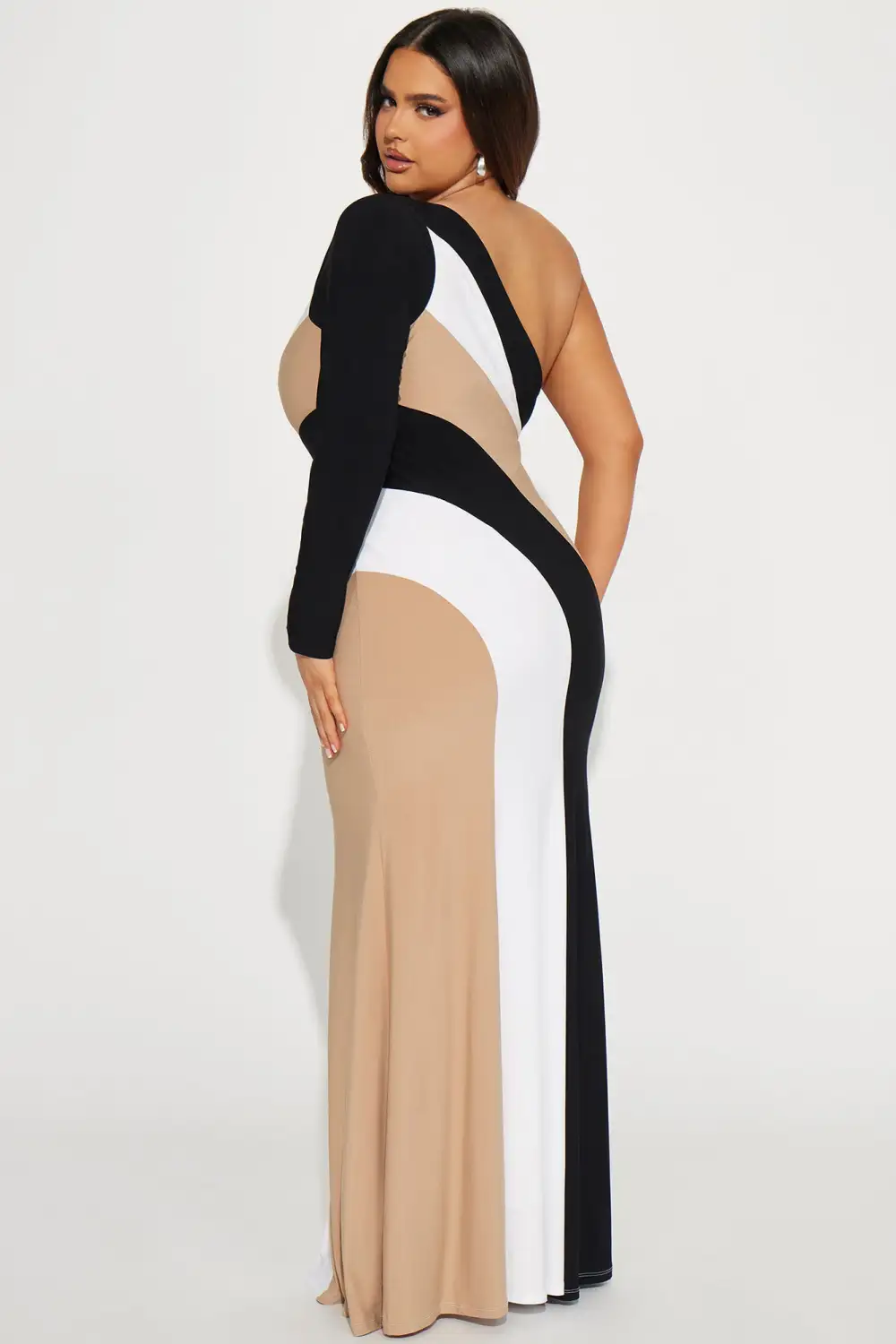 Phoebe Striped Maxi Dress - Black/combo