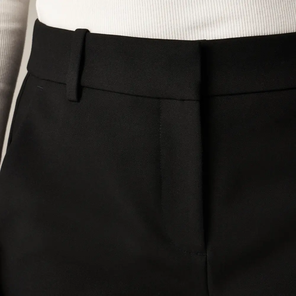 Mid-Waist Stretch Slim Pants