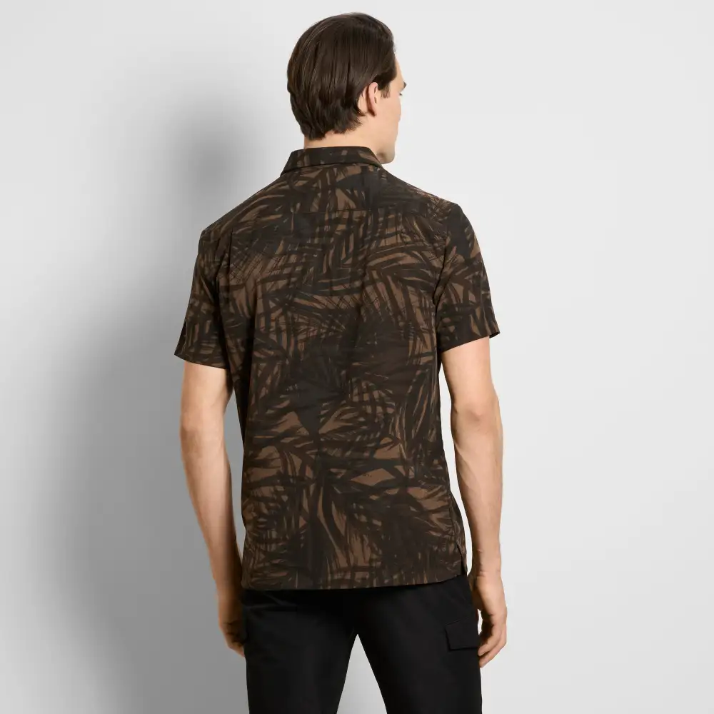 Relaxed Print Short Sleeve Camp Shirt