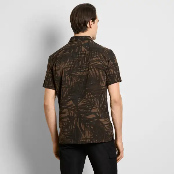 Relaxed Print Short Sleeve Camp Shirt