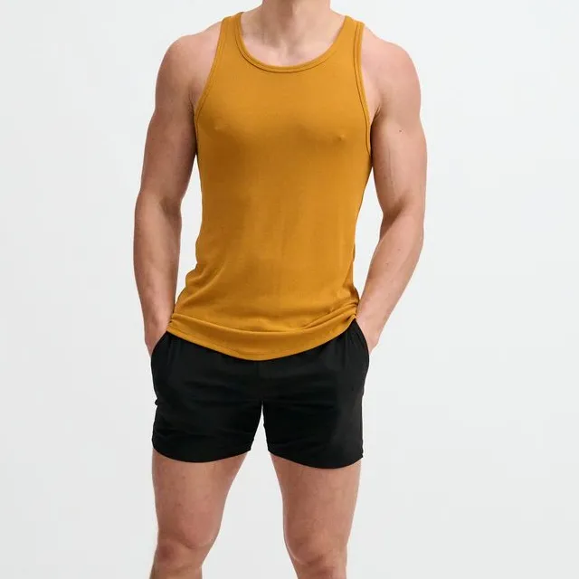 Essential Ribbed Stretch Tank Top